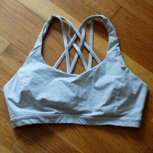 Lululemon Bra Silver Lilac Free To Be Serene No Pads Athleisure lw2aj8s